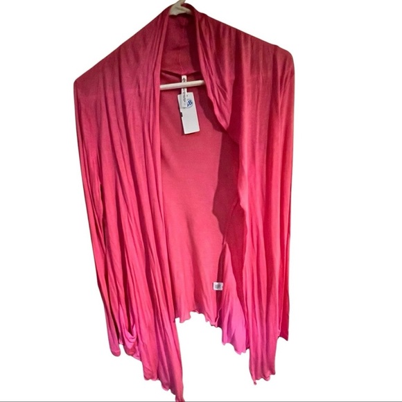 Splash Pink Women's Asymmetrical Cardigan Shrug size Small - Picture 1 of 3